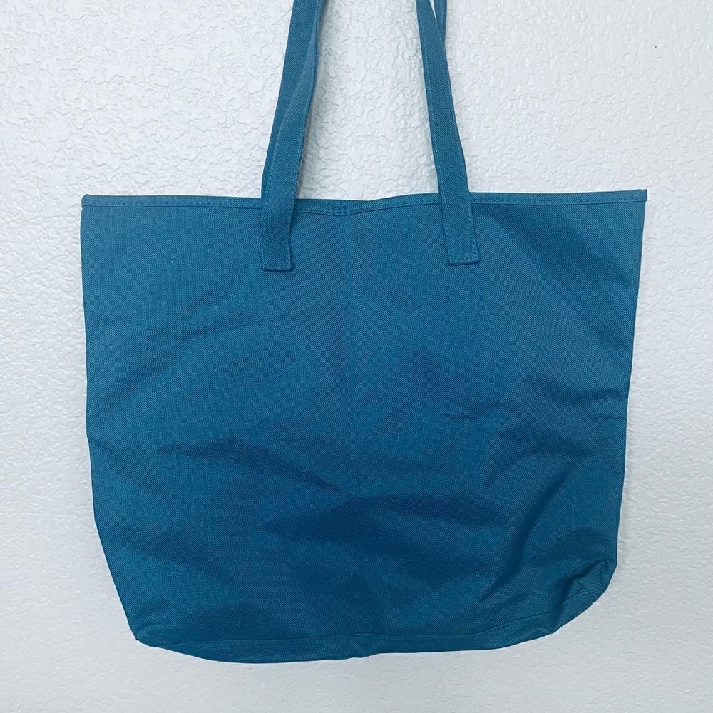 Lancome Blue Floral Eiffel Tower Canvas Tote Bag - Picture 5 of 5